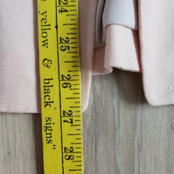 J Crew Blazer Womens 4 Pink Alexandra Linen Stretch Blend - Picture 7 of 11